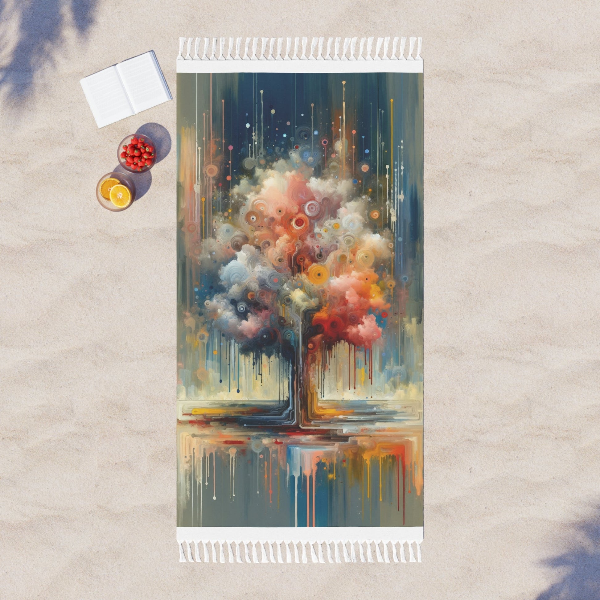 Abstract Beliefs Reflection Boho Beach Cloth - ATUH.ART