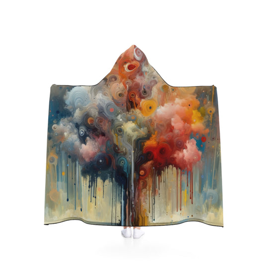 Abstract Beliefs Reflection Hooded Blanket - ATUH.ART