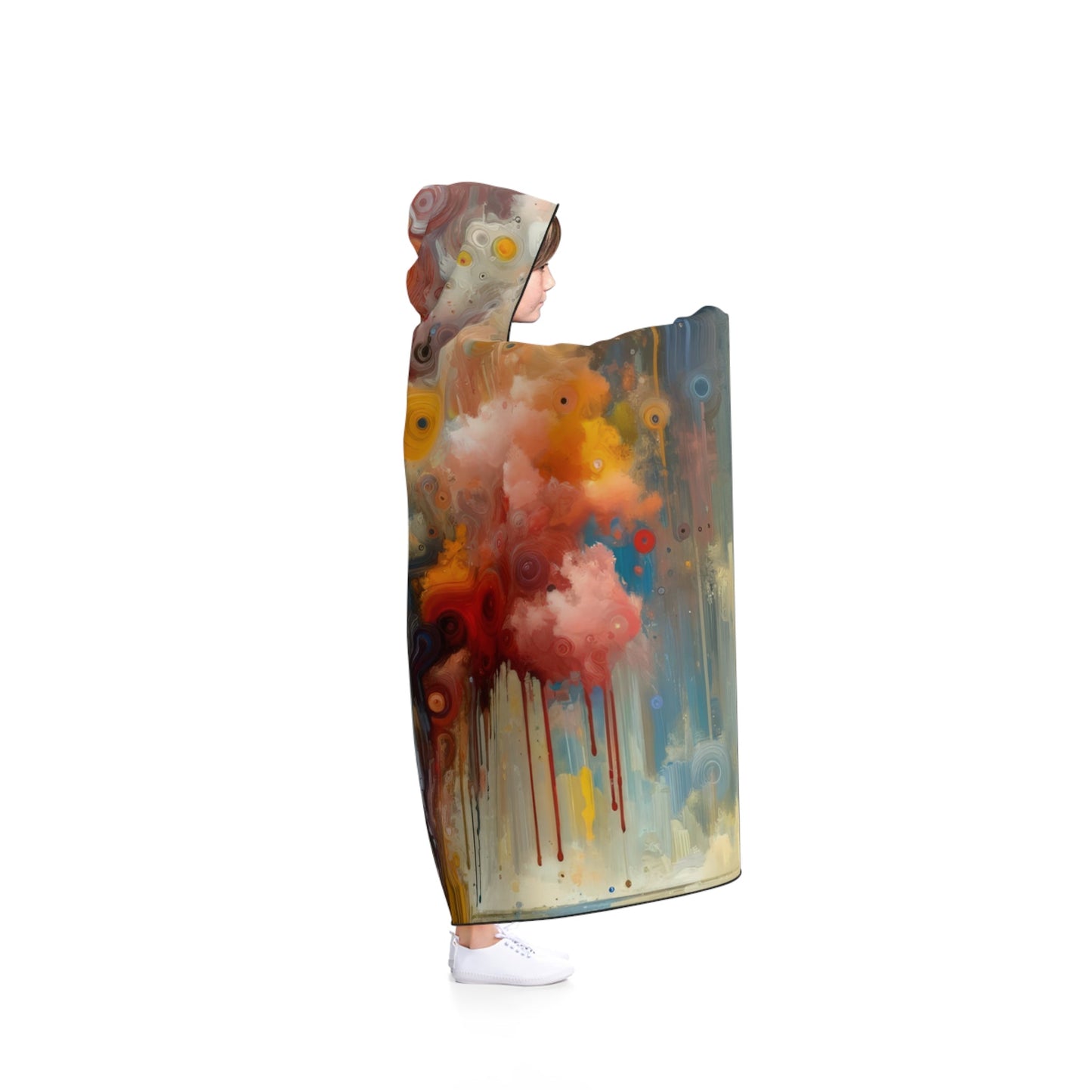 Abstract Beliefs Reflection Hooded Blanket - ATUH.ART