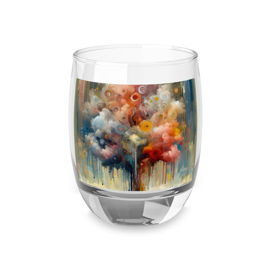 Abstract Beliefs Reflection Whiskey Glass - ATUH.ART