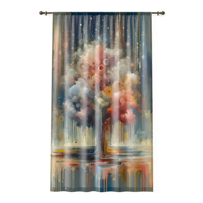 Abstract Beliefs Reflection Window Curtain - ATUH.ART