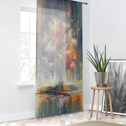 Abstract Beliefs Reflection Window Curtain - ATUH.ART