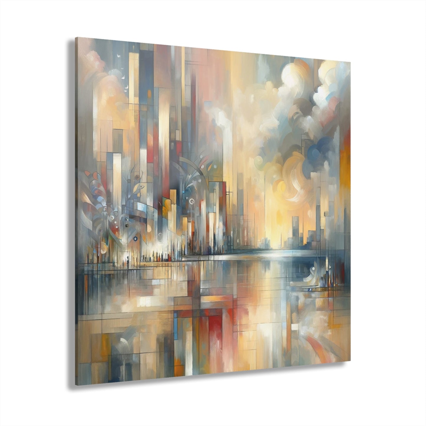 Abstract Buzzing Stillness Acrylic Prints (French Cleat Hanging) - ATUH.ART