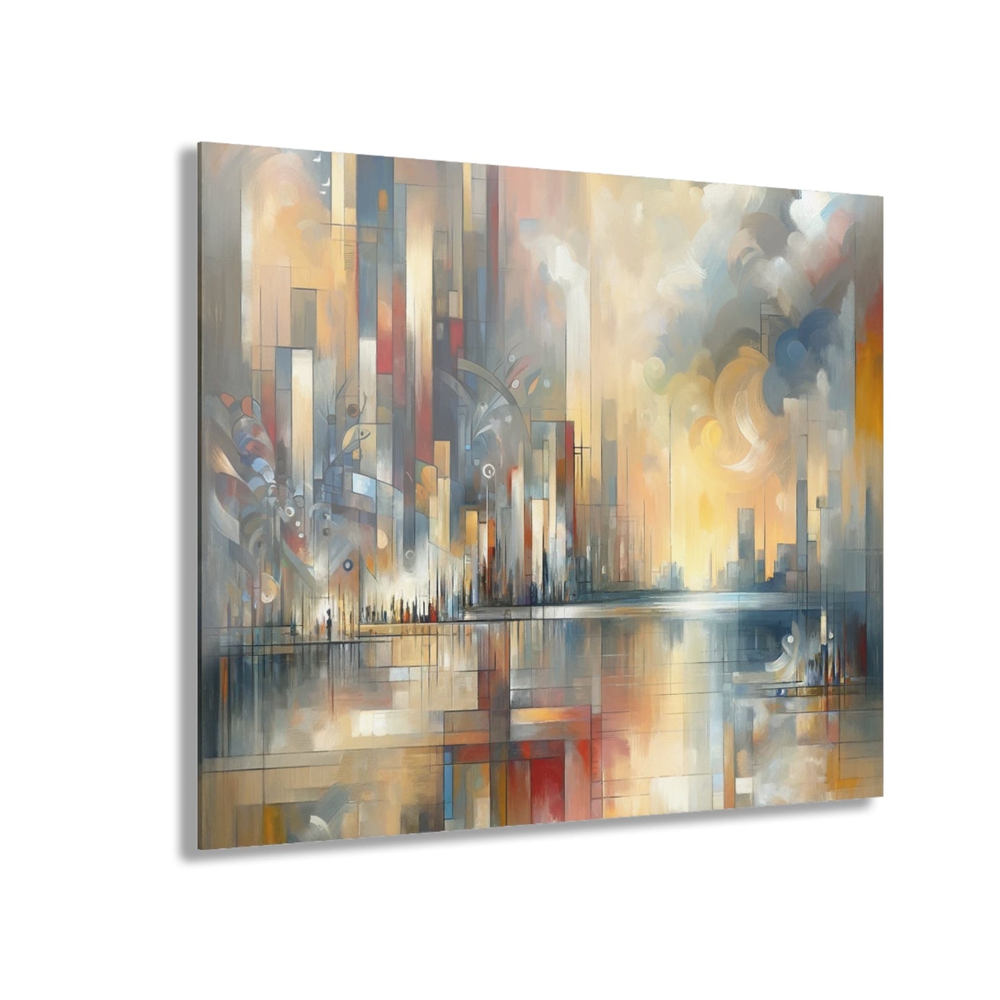 Abstract Buzzing Stillness Acrylic Prints (French Cleat Hanging) - ATUH.ART