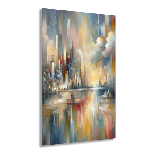 Abstract Buzzing Stillness Acrylic Prints (French Cleat Hanging) - ATUH.ART