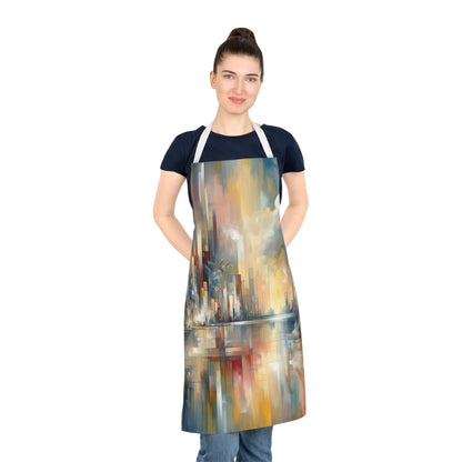 Abstract Buzzing Stillness Adult Apron (AOP) - ATUH.ART