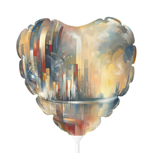 Abstract Buzzing Stillness Balloon (Round and Heart-shaped), 11" - ATUH.ART