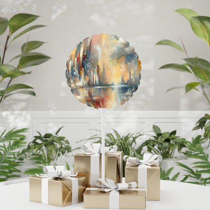 Abstract Buzzing Stillness Balloon (Round and Heart-shaped), 11" - ATUH.ART