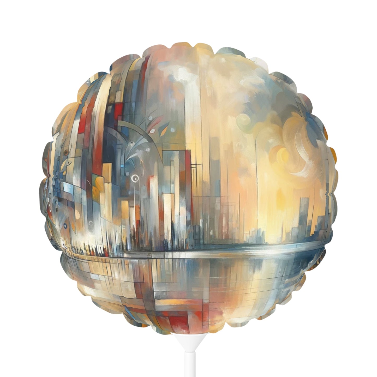 Abstract Buzzing Stillness Balloon (Round and Heart-shaped), 11" - ATUH.ART