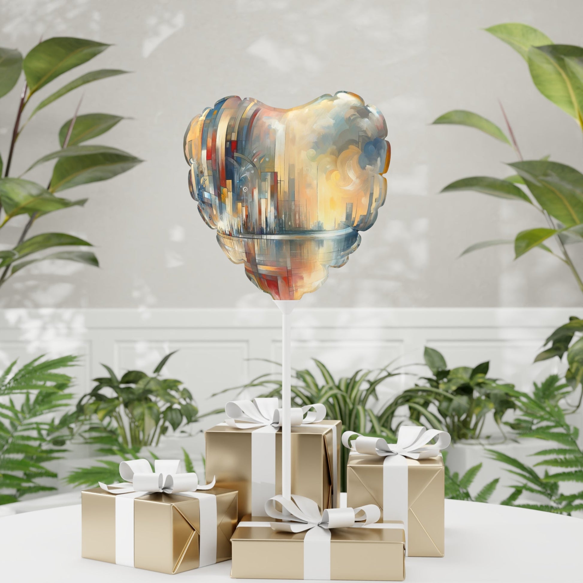Abstract Buzzing Stillness Balloon (Round and Heart-shaped), 11" - ATUH.ART