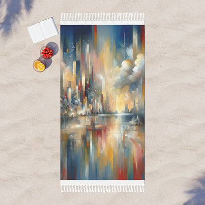 Abstract Buzzing Stillness Boho Beach Cloth - ATUH.ART