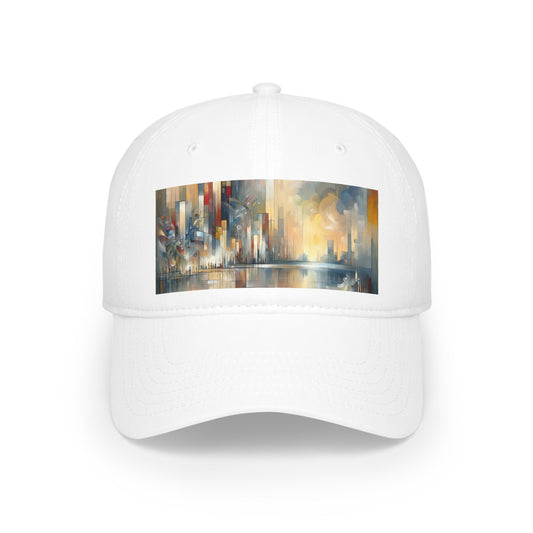 Abstract Buzzing Stillness Low Profile Baseball Cap - ATUH.ART