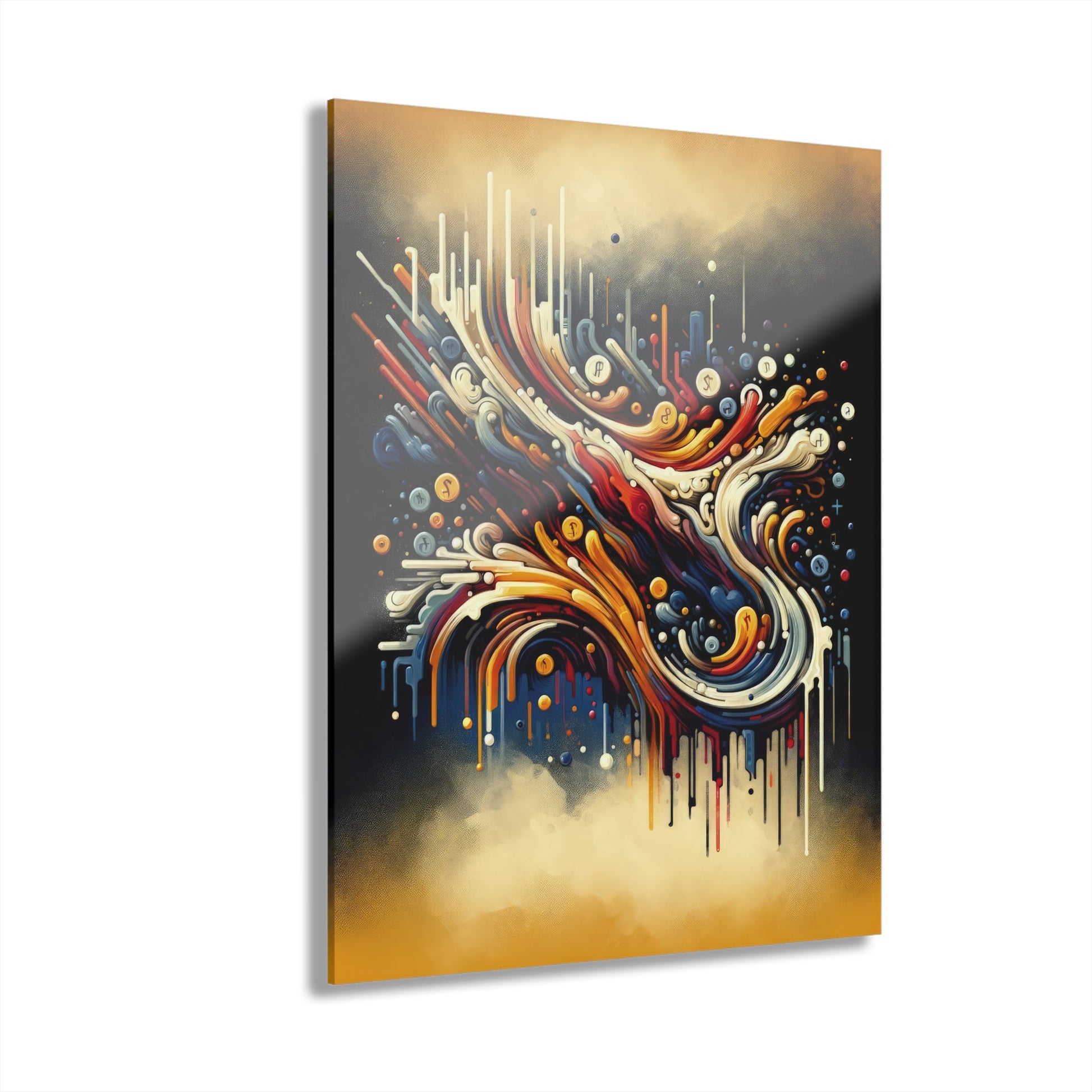 Abstract Financial Flux Acrylic Prints (French Cleat Hanging) - ATUH.ART