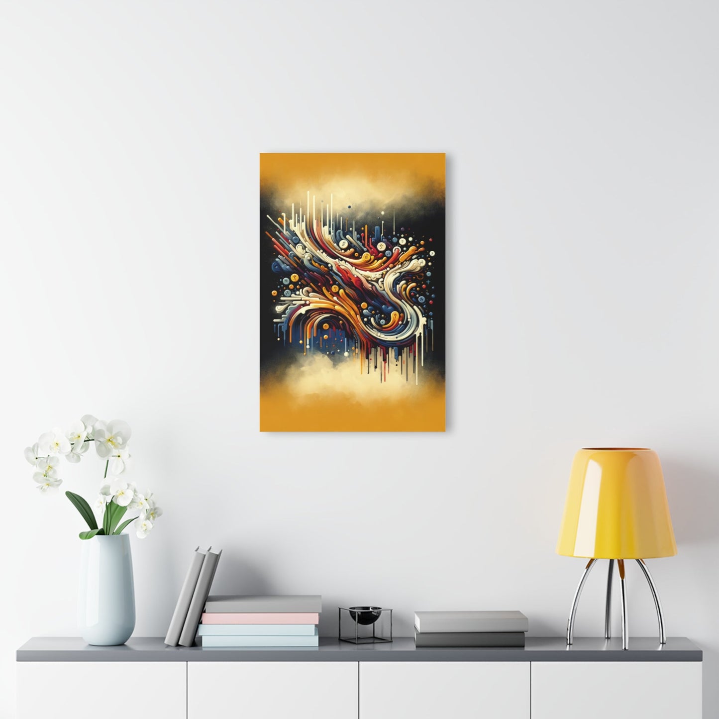 Abstract Financial Flux Acrylic Prints (French Cleat Hanging) - ATUH.ART