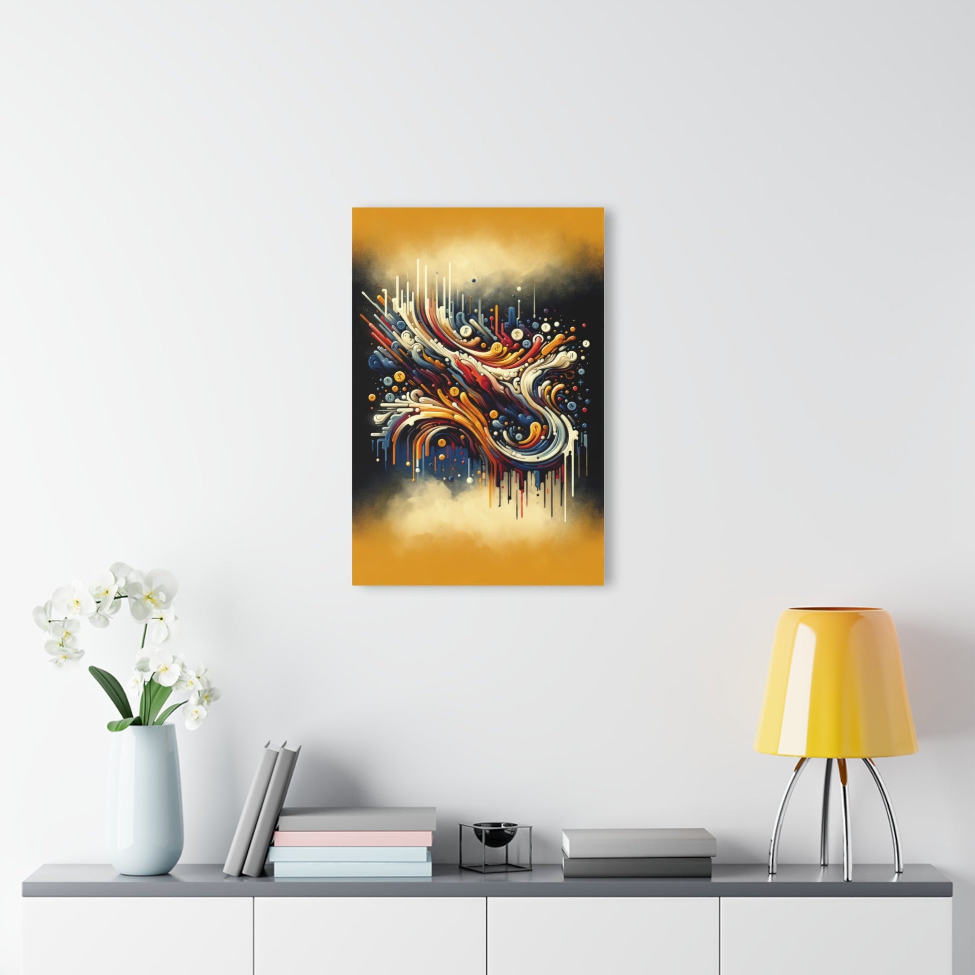 Abstract Financial Flux Acrylic Prints (French Cleat Hanging) - ATUH.ART