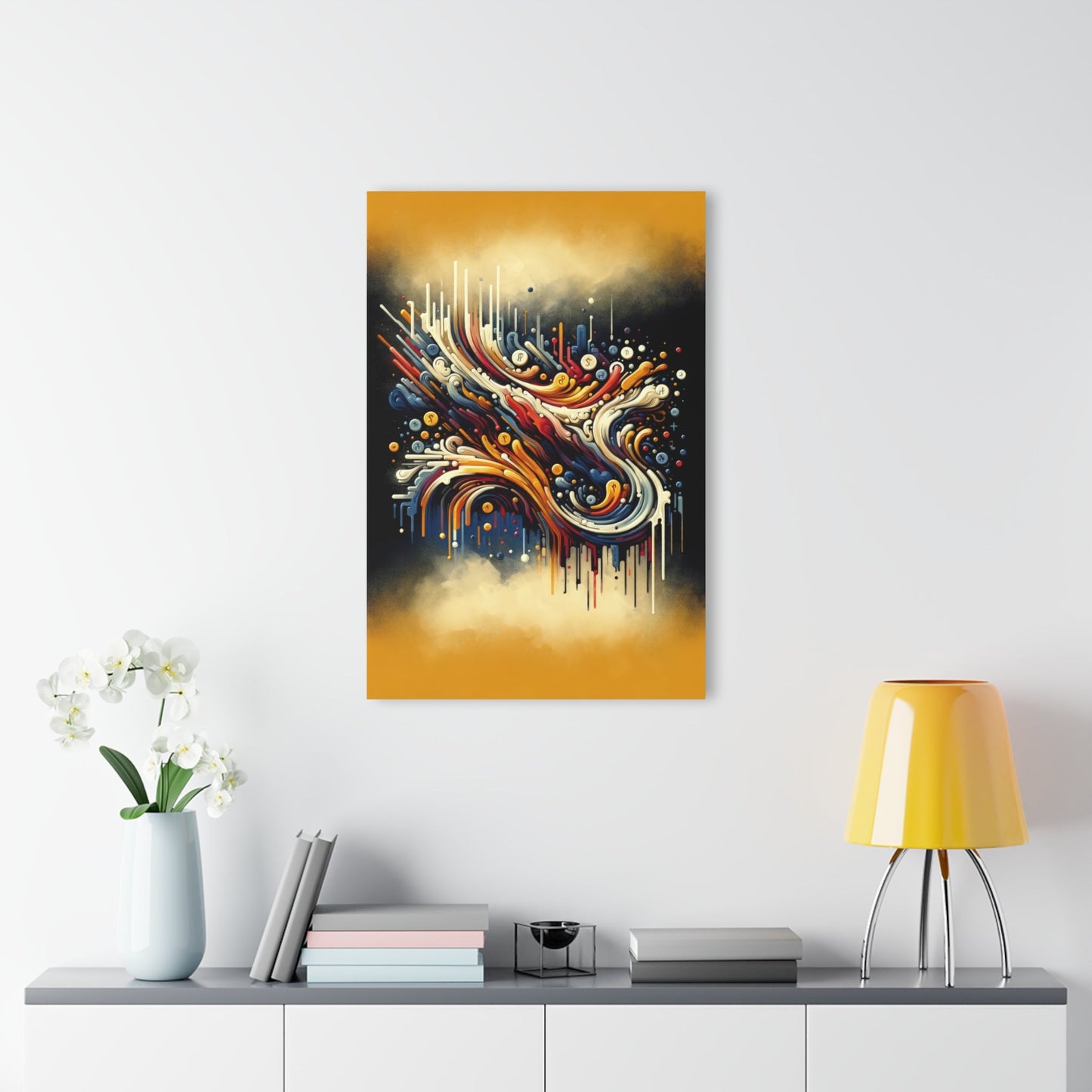 Abstract Financial Flux Acrylic Prints (French Cleat Hanging) - ATUH.ART