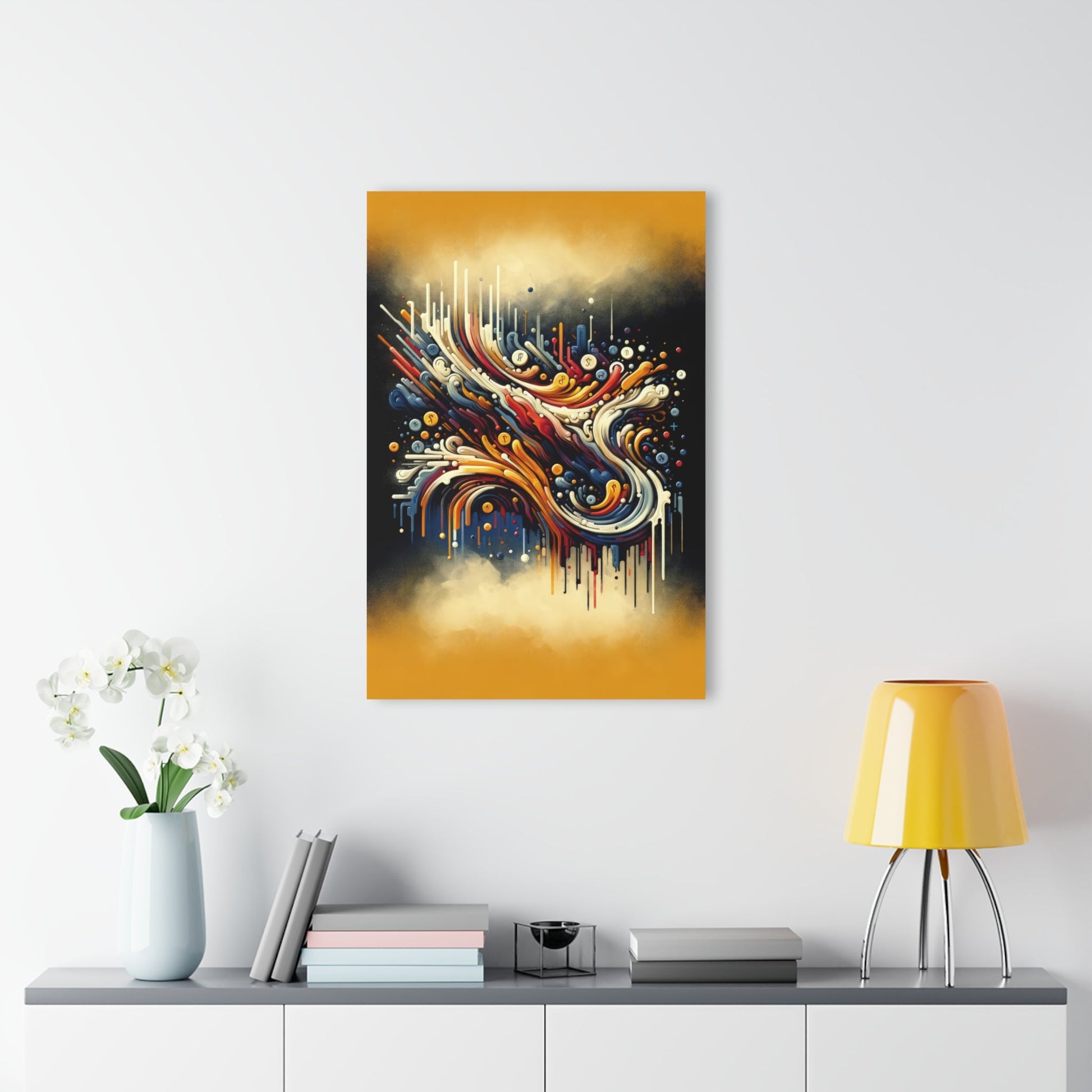 Abstract Financial Flux Acrylic Prints (French Cleat Hanging) - ATUH.ART