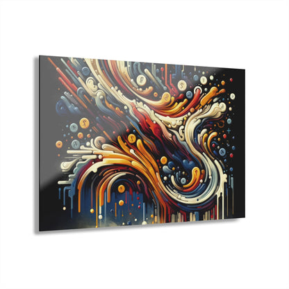 Abstract Financial Flux Acrylic Prints (French Cleat Hanging) - ATUH.ART
