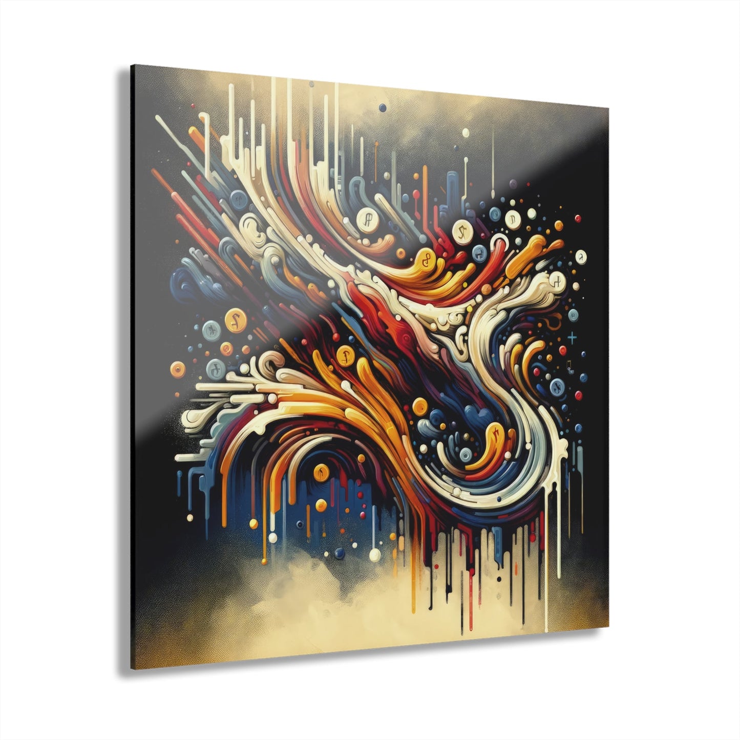 Abstract Financial Flux Acrylic Prints (French Cleat Hanging) - ATUH.ART