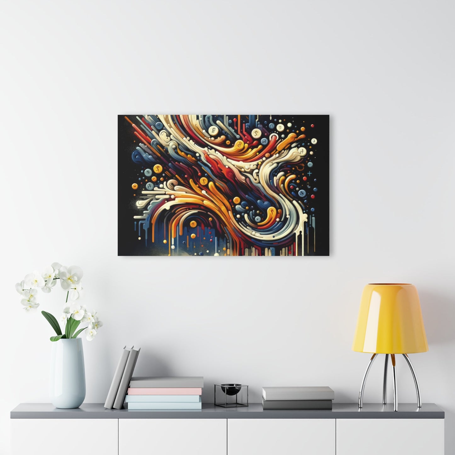 Abstract Financial Flux Acrylic Prints (French Cleat Hanging) - ATUH.ART