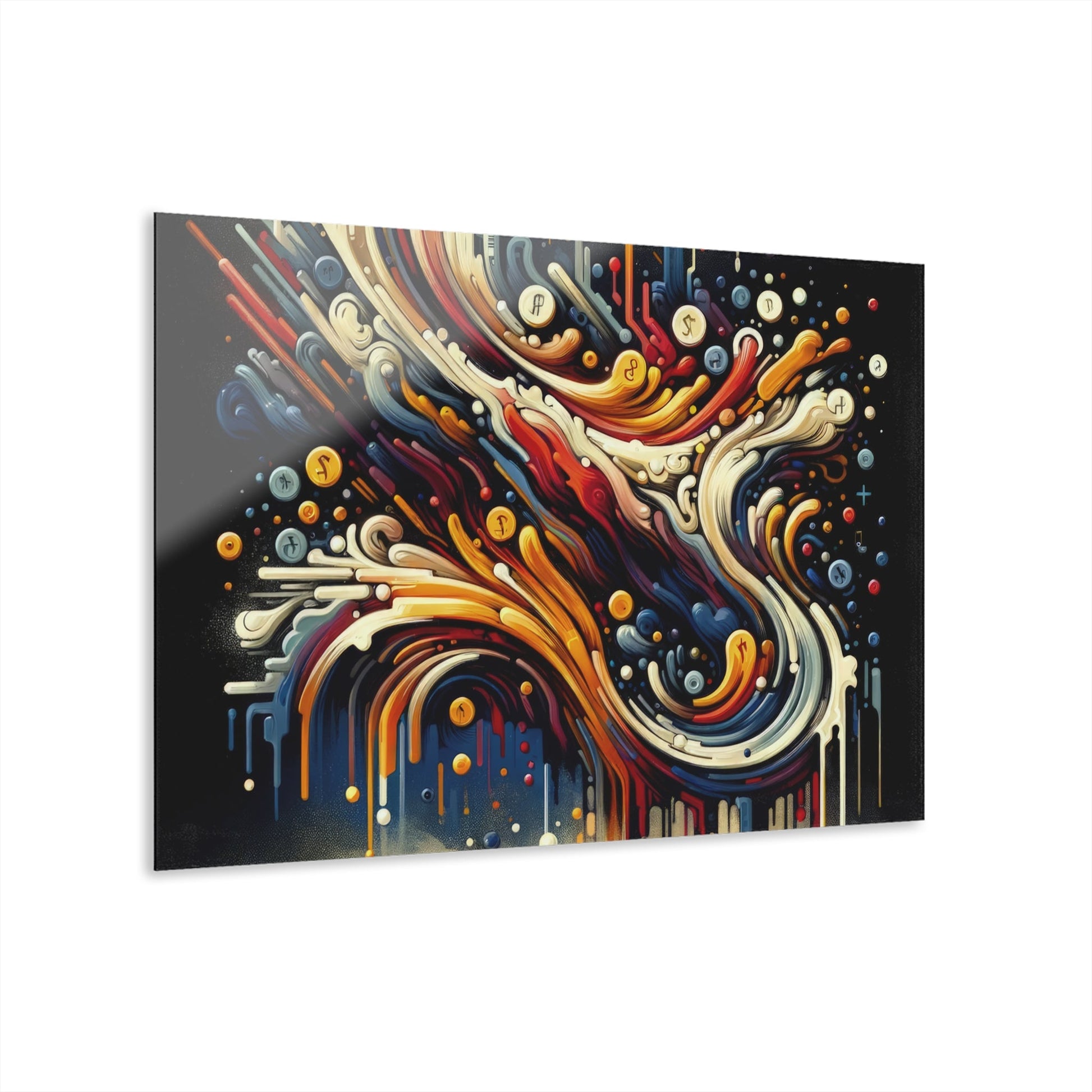 Abstract Financial Flux Acrylic Prints (French Cleat Hanging) - ATUH.ART