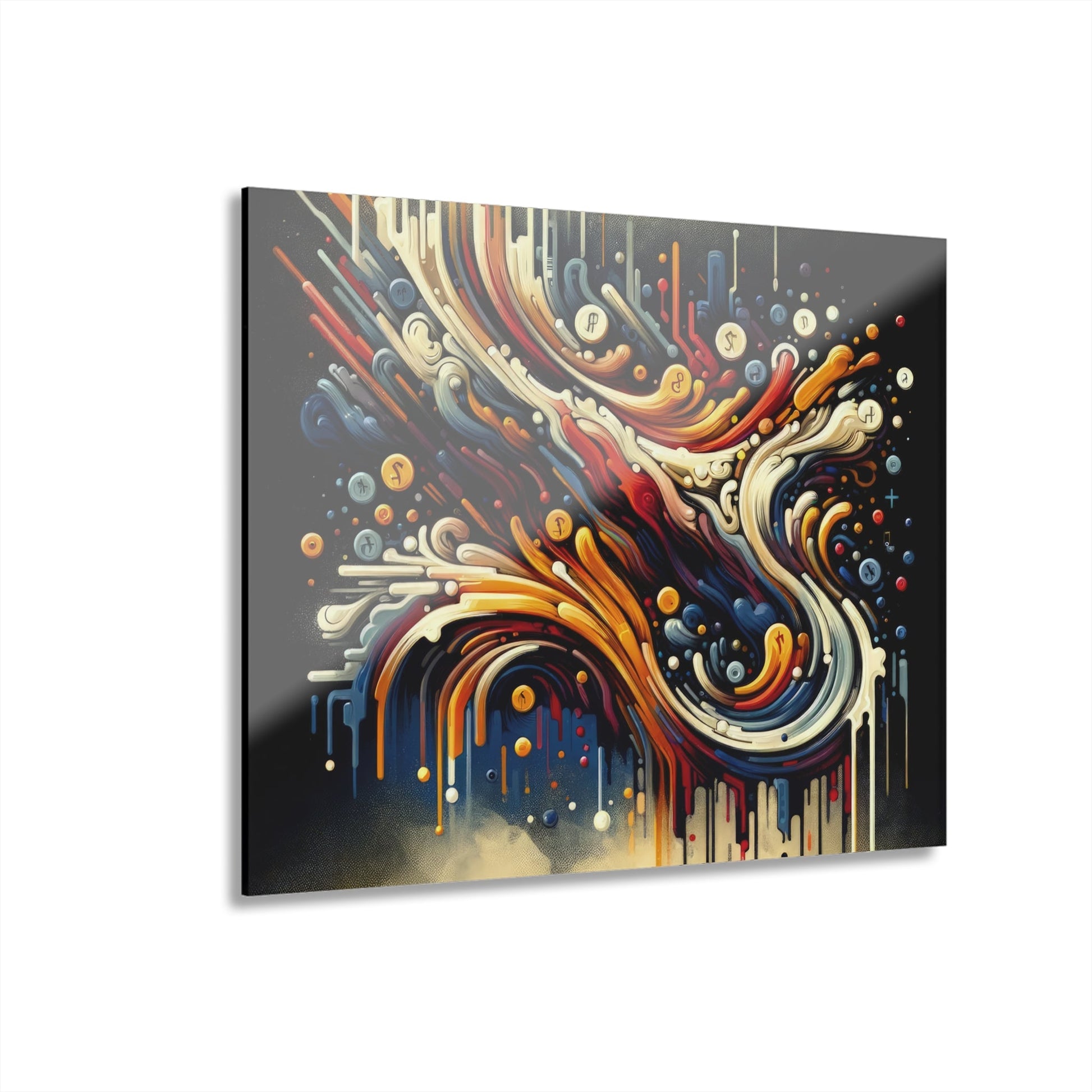 Abstract Financial Flux Acrylic Prints (French Cleat Hanging) - ATUH.ART