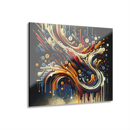 Abstract Financial Flux Acrylic Prints (French Cleat Hanging) - ATUH.ART