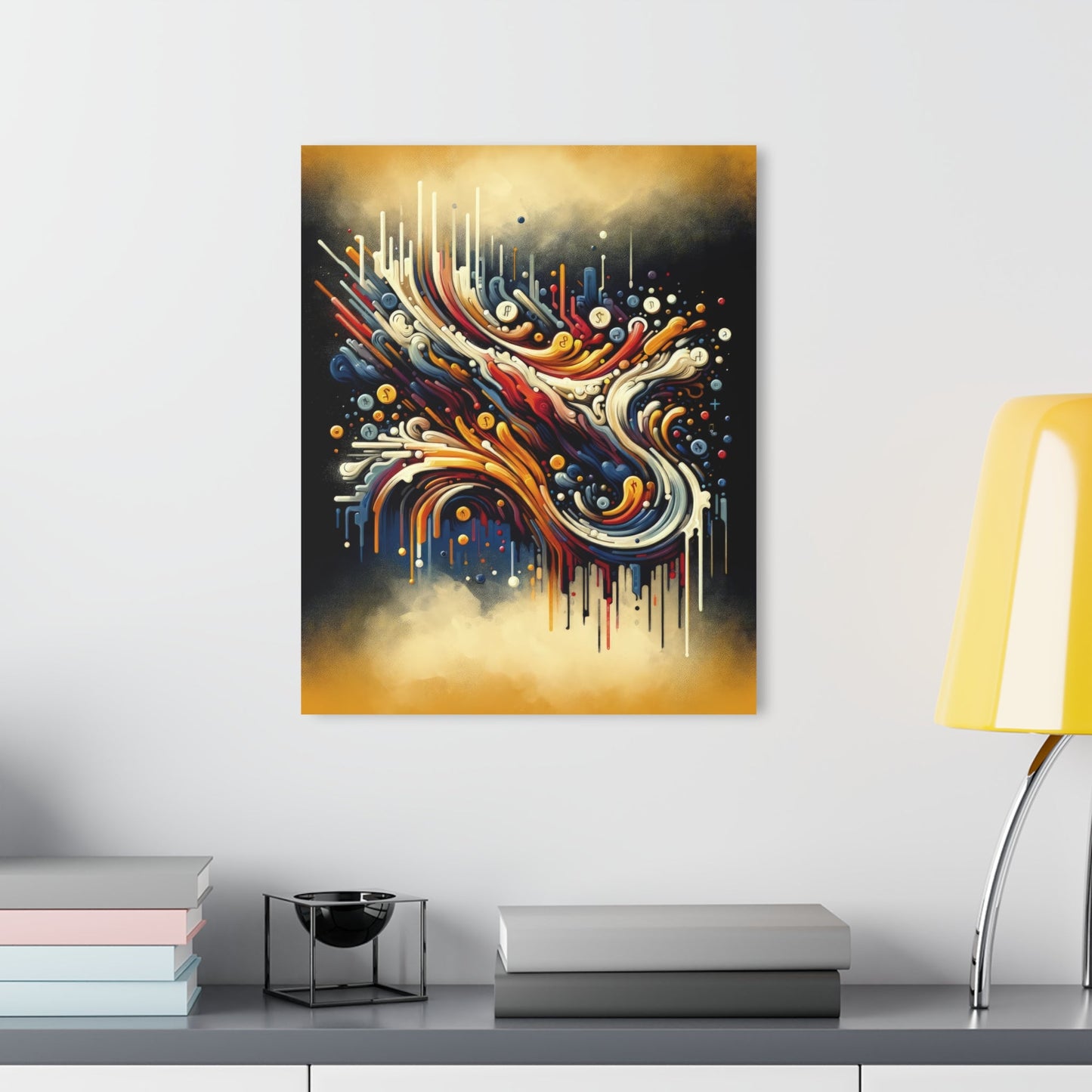 Abstract Financial Flux Acrylic Prints (French Cleat Hanging) - ATUH.ART