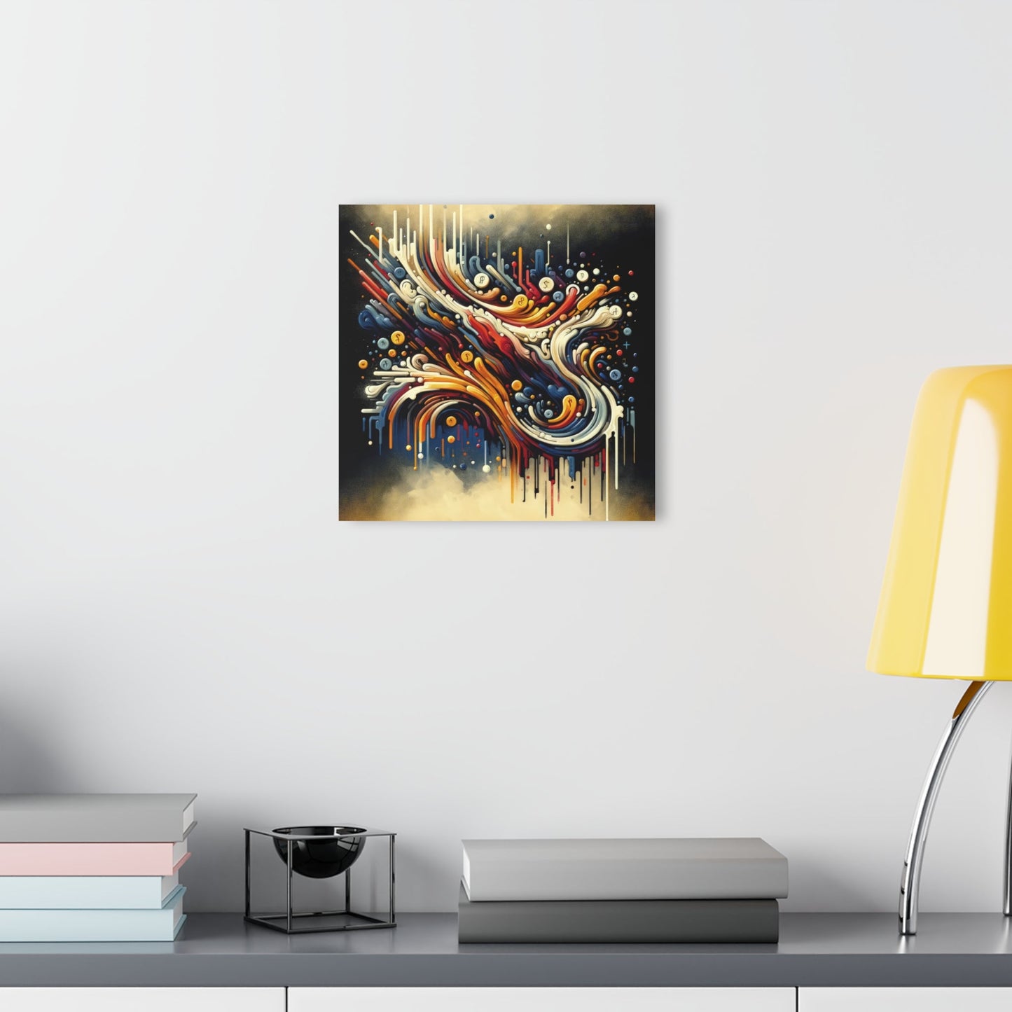 Abstract Financial Flux Acrylic Prints (French Cleat Hanging) - ATUH.ART