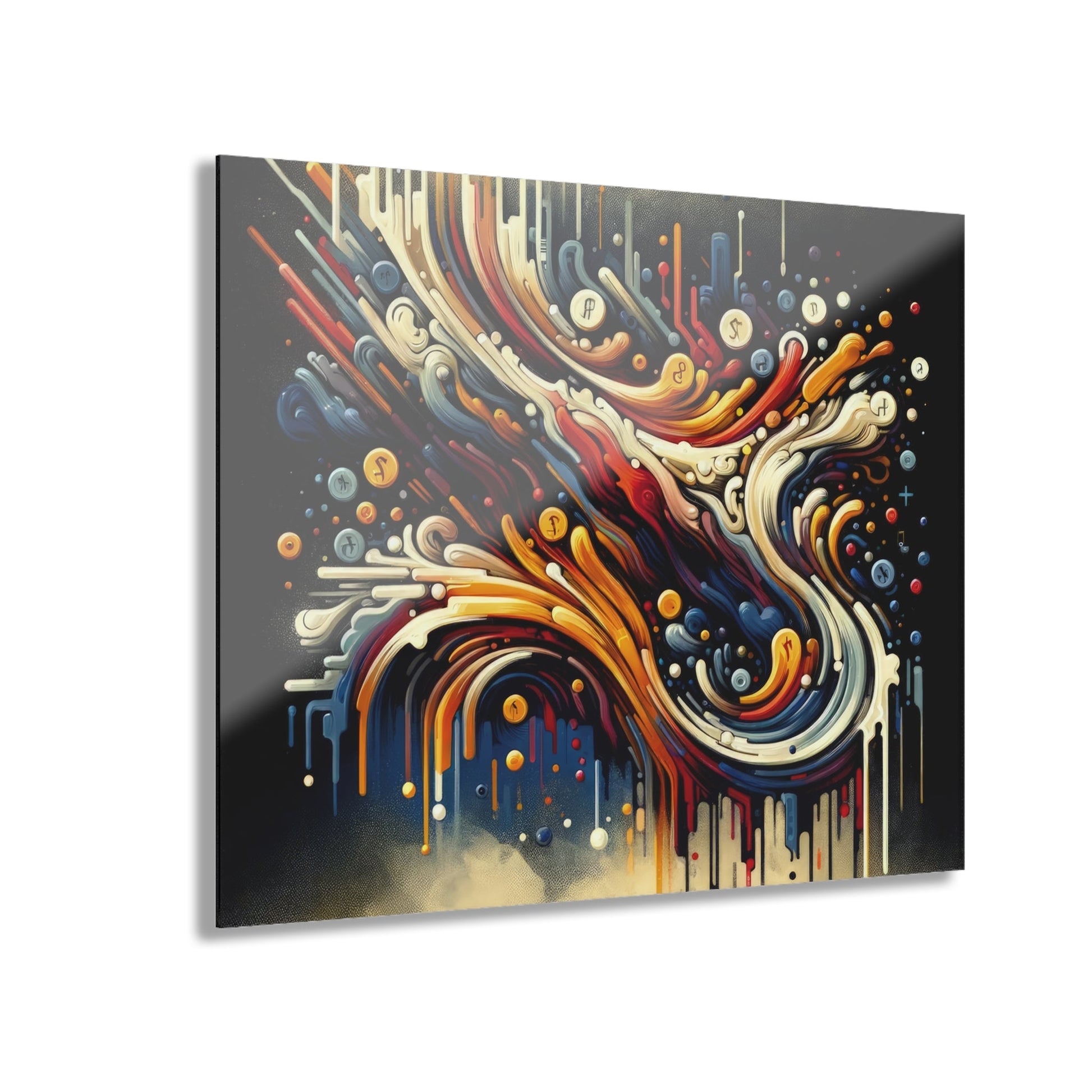 Abstract Financial Flux Acrylic Prints (French Cleat Hanging) - ATUH.ART