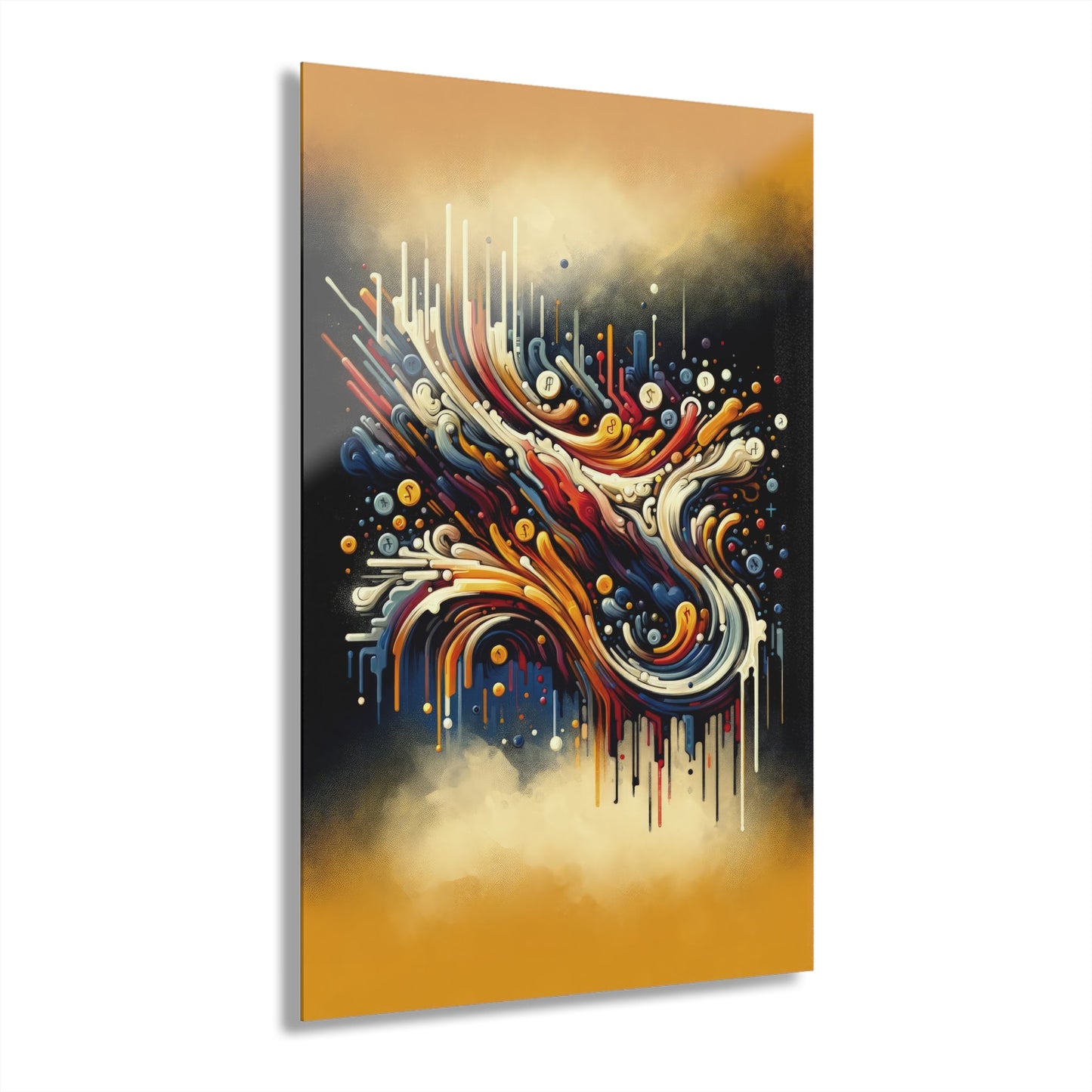 Abstract Financial Flux Acrylic Prints (French Cleat Hanging) - ATUH.ART