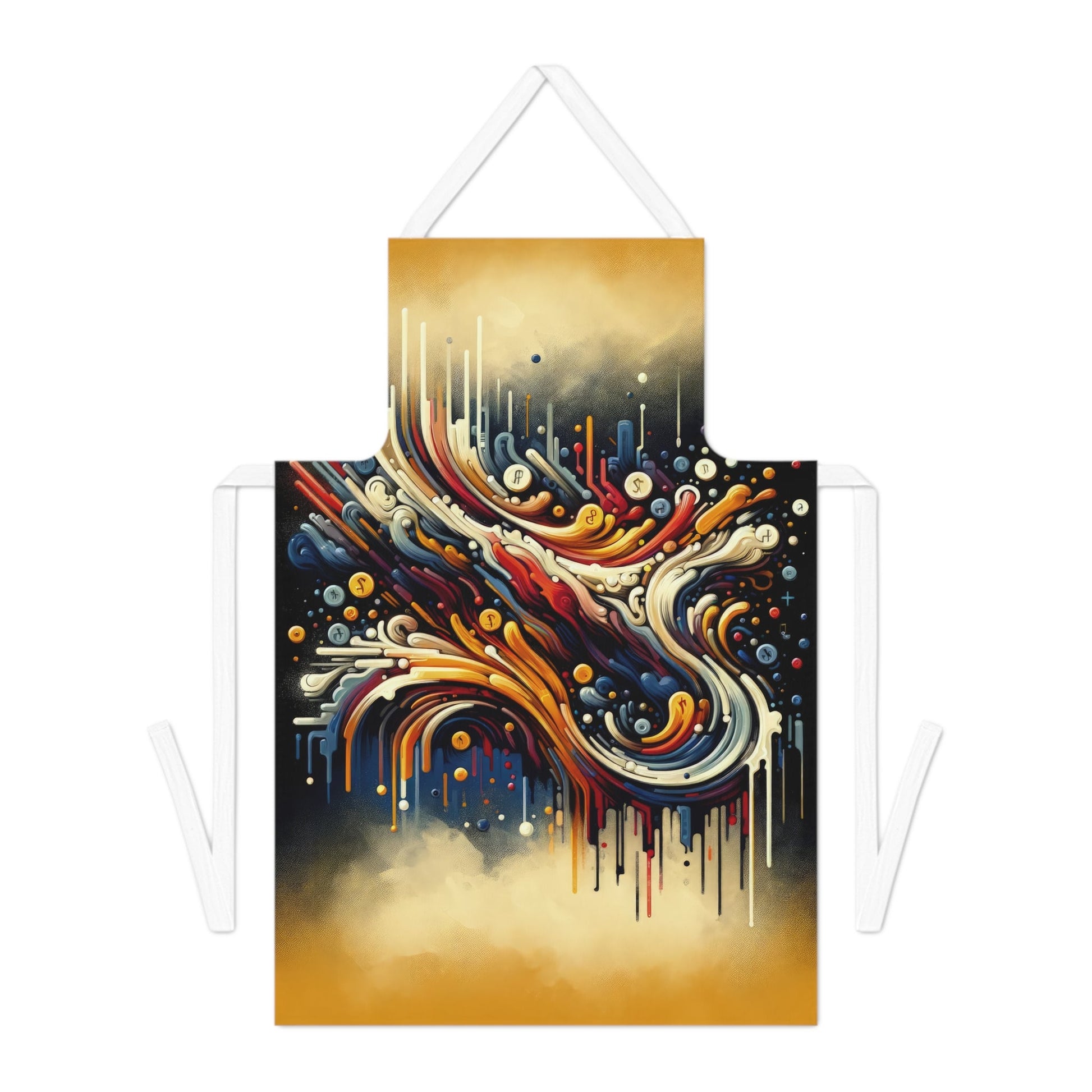 Abstract Financial Flux Adult Apron (AOP) - ATUH.ART