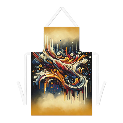 Abstract Financial Flux Adult Apron (AOP) - ATUH.ART