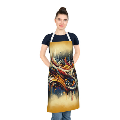 Abstract Financial Flux Adult Apron (AOP) - ATUH.ART