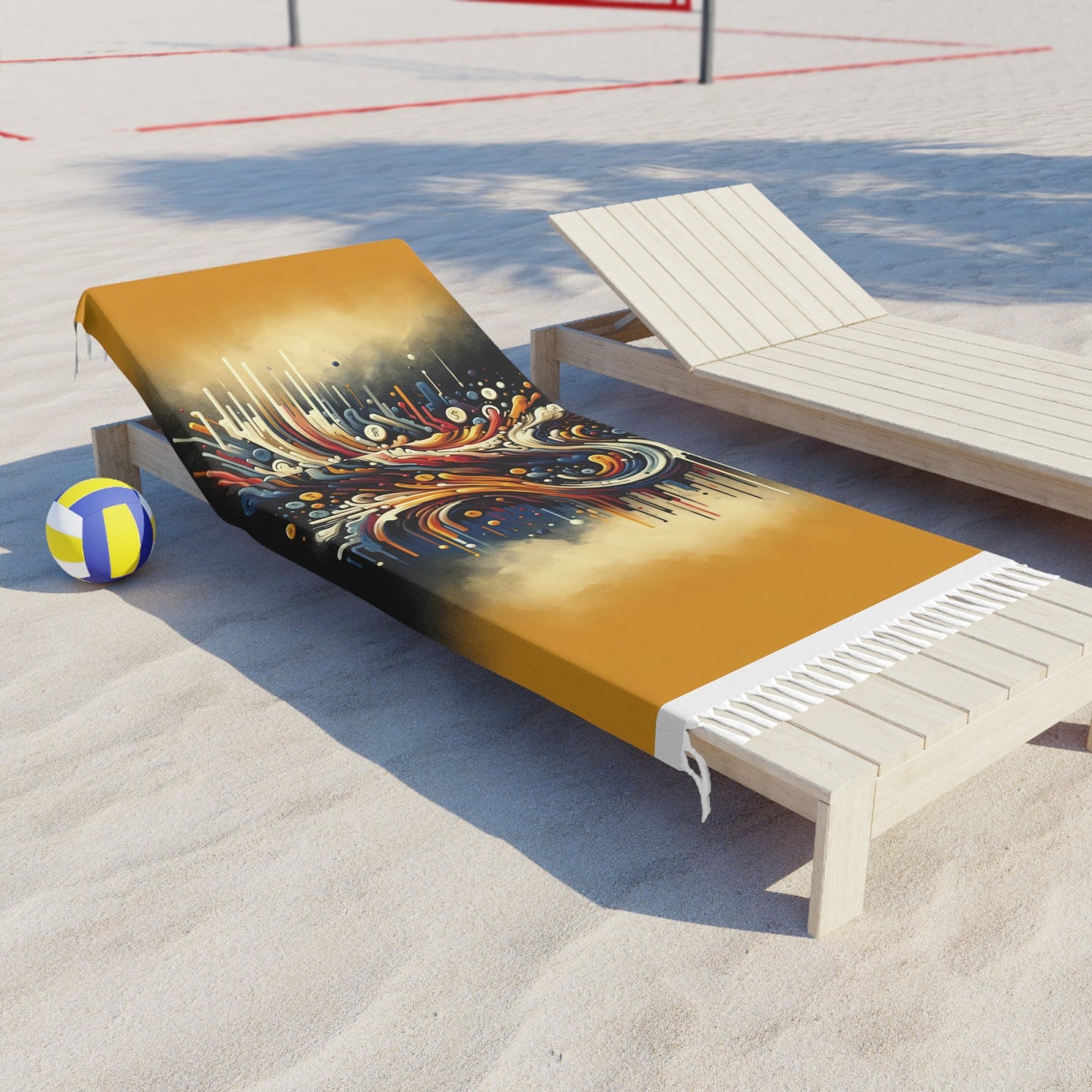 Abstract Financial Flux Boho Beach Cloth - ATUH.ART