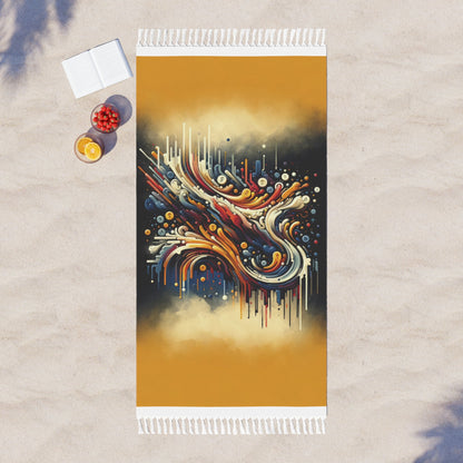 Abstract Financial Flux Boho Beach Cloth - ATUH.ART
