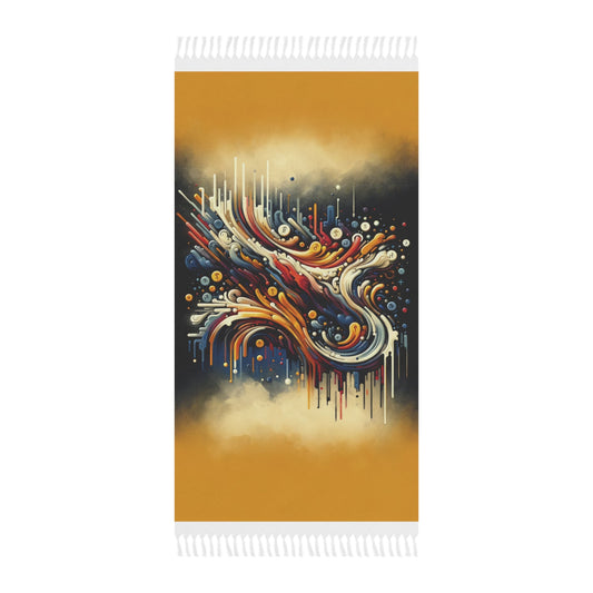 Abstract Financial Flux Boho Beach Cloth - ATUH.ART