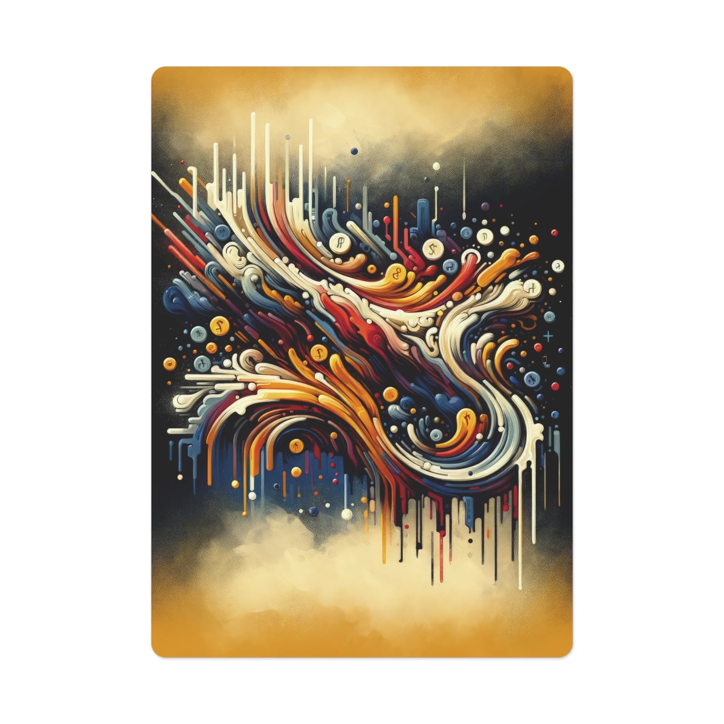 Abstract Financial Flux Poker Cards - ATUH.ART
