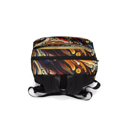 Abstract Financial Flux Unisex Classic Backpack - ATUH.ART