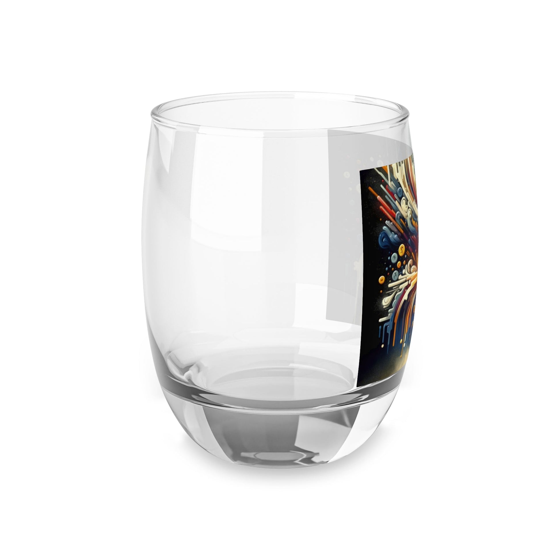 Abstract Financial Flux Whiskey Glass - ATUH.ART