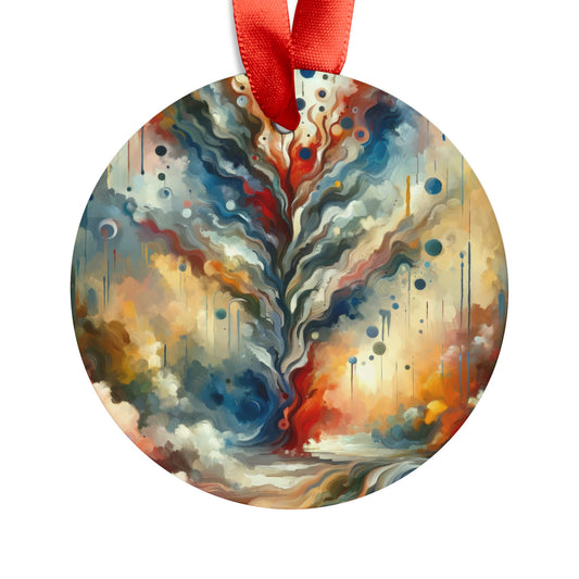 Abstract Forgiveness Offering Acrylic Ornament with Ribbon - ATUH.ART
