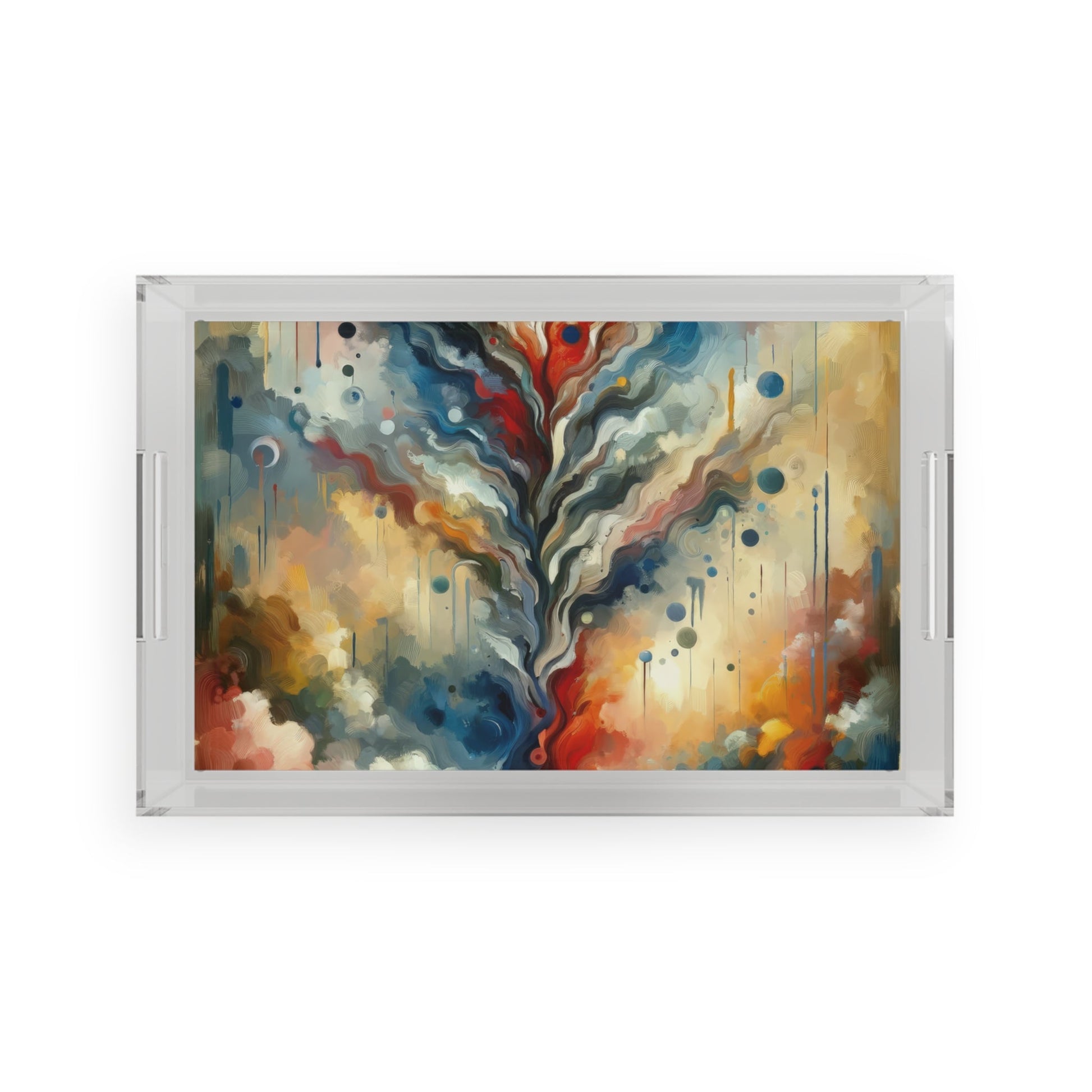 Abstract Forgiveness Offering Acrylic Serving Tray - ATUH.ART