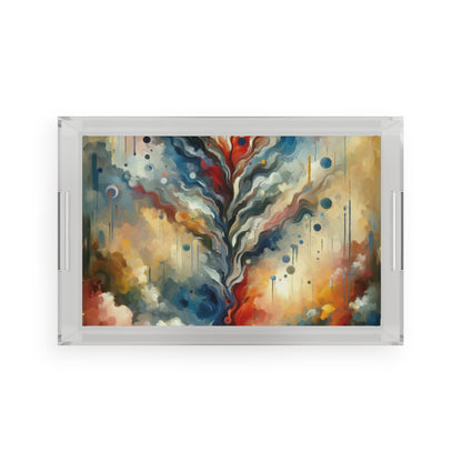 Abstract Forgiveness Offering Acrylic Serving Tray - ATUH.ART