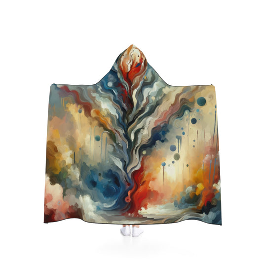 Abstract Forgiveness Offering Hooded Blanket - ATUH.ART