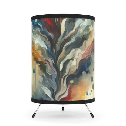 Abstract Forgiveness Offering Tripod Lamp with High-Res Printed Shade, US\CA plug - ATUH.ART