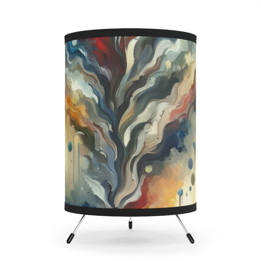 Abstract Forgiveness Offering Tripod Lamp with High-Res Printed Shade, US\CA plug - ATUH.ART