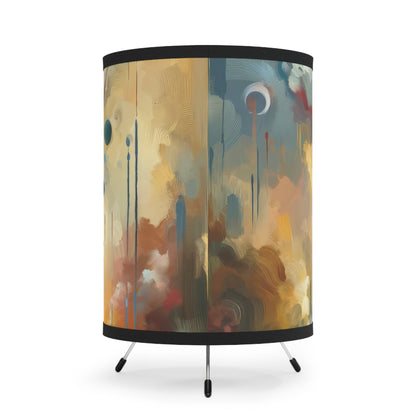 Abstract Forgiveness Offering Tripod Lamp with High-Res Printed Shade, US\CA plug - ATUH.ART