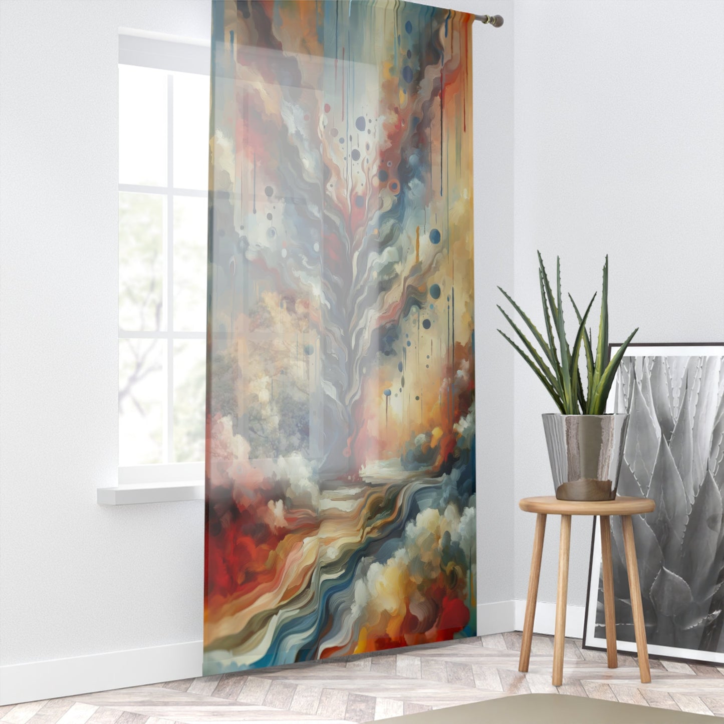 Abstract Forgiveness Offering Window Curtain - ATUH.ART