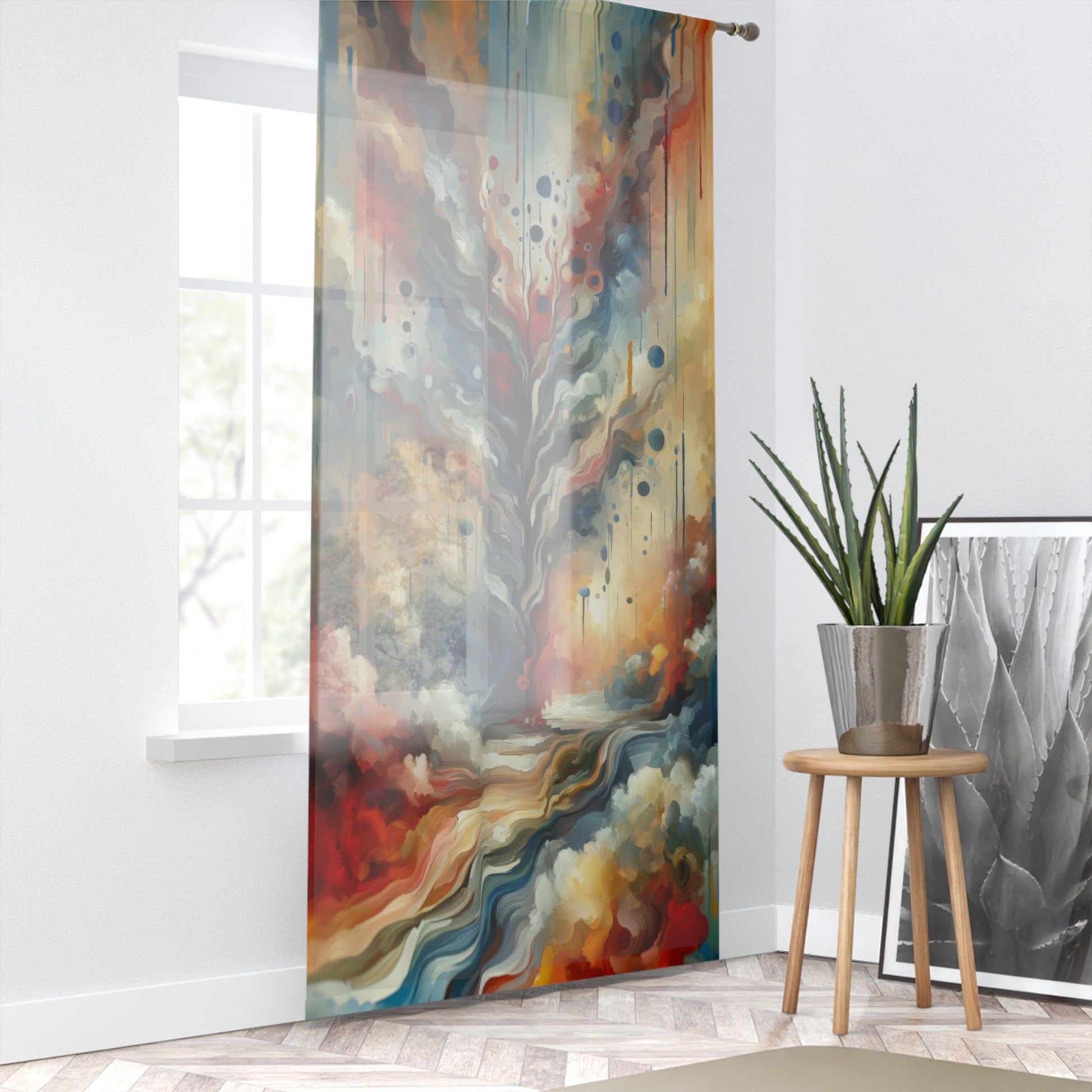 Abstract Forgiveness Offering Window Curtain - ATUH.ART