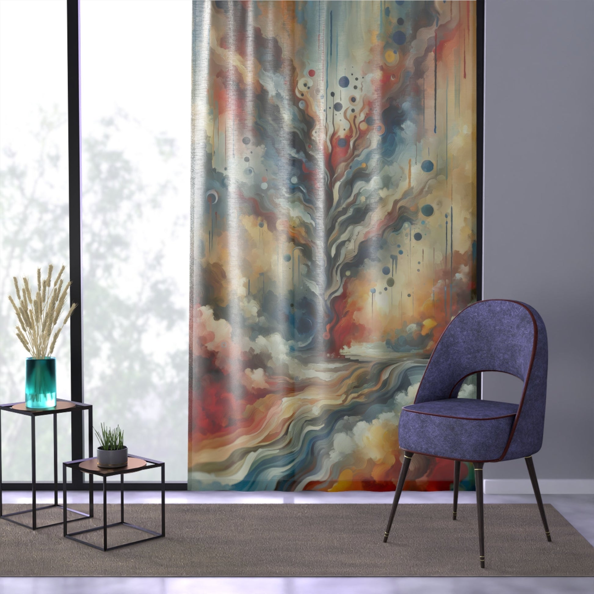 Abstract Forgiveness Offering Window Curtain - ATUH.ART